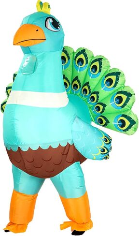 Jenaai Peacock Inflatable Costume for Adult, Peacock Party Costumes Blow up Funny Inflatable Suit for Men Women Animal Halloween Themed Party in Saudi Arabia