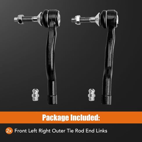 LCWRGS Front Outer Tie Rod Ends Fits for Ford Fusion 2013-2020, Edge 2015-2021, Lincoln MKZ 2013-2020, MKX 2016-2018 - 2pc in Saudi Arabia