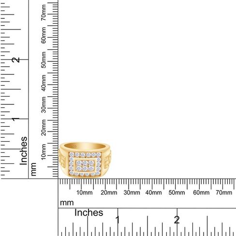 Men's Wedding Band Ring with Lab Created Moissanite or Lab Grown Diamond Cluster Nugget Style Ring in 14K Gold Plated 925 Sterling Silver Jewelry Gift for Him in Saudi Arabia