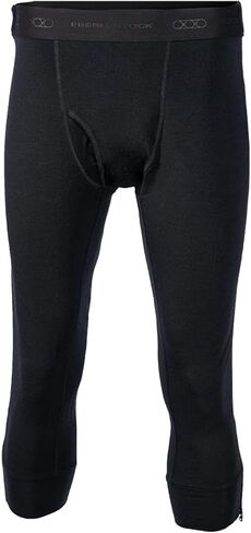 بنطال Eberlestock Lochsa Merino 3/4 بسحاب، طبقة أساسية للطقس العاصف، 300 جرام لكل متر مربع، أسود، متوسط in Saudi Arabia