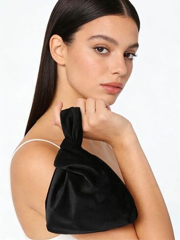 محافظ يد بمقبض من Zoranala للنساء - حقائب سهرة بعقدة مخملية وحقائب يد لحفلات الزفاف وحفلات التخرج وحقائب يد رسمية للسهرات in Kuwait