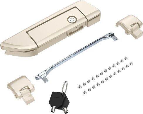 مزلاج Tour Pack باللون الأسود مع مفاتيح - بديل سهل التركيب متوافق مع مزلاج غطاء صندوق السيارة Harley Touring Road King Road Glide Street Glide Electra Glide Ultra-Classic 2014-2026 in Kuwait