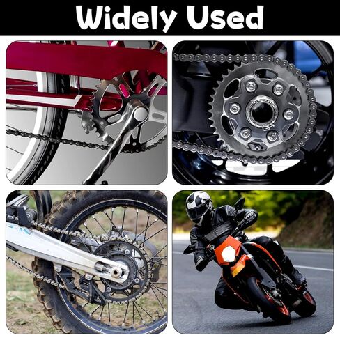 8 Pcs Bike Chain Master Link #40 Go Cart Chain Heavy Duty Roller Chains Connecting Links for Bicycle Mini Bikes Karting Pit ATV Scooter Motorcycles Home and Industrial Machinery in Saudi Arabia