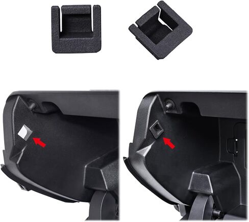 حشوات إصلاح الفجوة في صندوق القفازات من JKCOVER متوافقة مع ملحقات مقصورة صندوق القفازات Toyota Tacoma لعام 2024، مادة ABS باللون الأسود (قطعتان) in Saudi Arabia