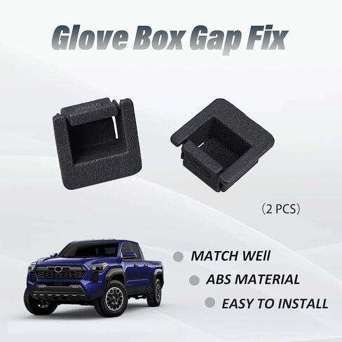 حشوات إصلاح الفجوة في صندوق القفازات من JKCOVER متوافقة مع ملحقات مقصورة صندوق القفازات Toyota Tacoma لعام 2024، مادة ABS باللون الأسود (قطعتان) in Saudi Arabia