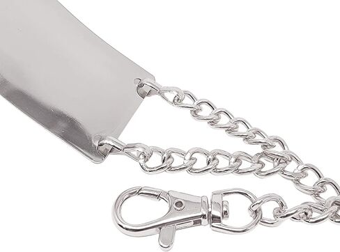 Fashion 21 Women's Shiny Polished Adjustable Metal Mirror Waist Belt Gold, Rose Gold, Silver Tone in Saudi Arabia