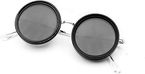 Adjustable Tint Sunglasses 1-9 Gears Rounded Polarized ND Filter Lenses Eyewear for Men Driving Anti-Glare in Saudi Arabia