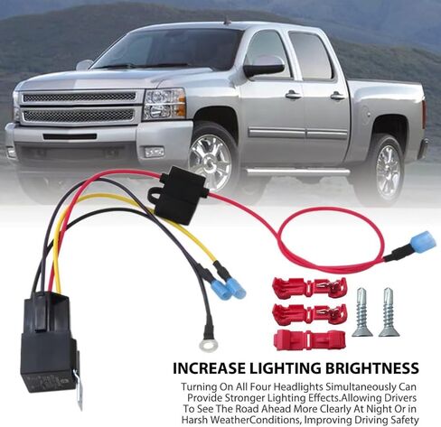 Upgraded 4 High Headlight Mod Kit Compatible with all 1500, 2500, 3500 and Heavy Duty's Including 2WD and 4WD in Saudi Arabia