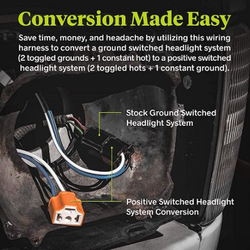 Headlight Relay Wiring Harness Kit High Performance Headlamp Booster Brightener for Car Headlights Upgrade ABS Copper Material 2PCS Lights Port (12v2 Light) in Saudi Arabia
