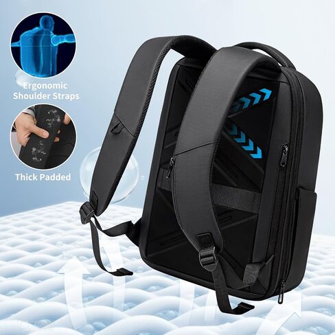 FENRUIEN Expandable Laptop Backpack for Men, 15.6 Inch USB Charging Work Backpack for Business/Commute/Travel in Saudi Arabia