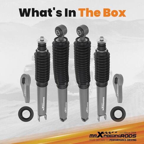 طقم تسوية الرفع 2 بوصة من maXpeedingrods لـ 2002-2006 Chevy/GMC Tahoe Yukon Avalanche Suburban Yukon XL 2WD/4WD، صدمات G1 مطورة in Kuwait
