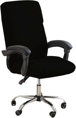 Office Chair Covers, Stretch Computer Chair Cover Universal Boss Chair Covers Modern Simplism Style High Back Chair Slipcover, Grey,M in Saudi Arabia