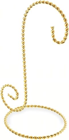 BestPysanky Small Twisted Gold Wire Ornament Stand Display 5.75 Inches (Taiwan) in Saudi Arabia