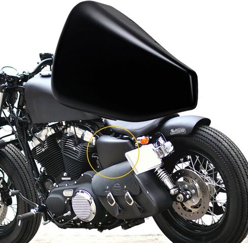 Matte Black Left Battery Side Cover Compatible with 2014-2022 Harley Sportster Iron 883 1200 – Metal Cover with ABS Clips in Saudi Arabia