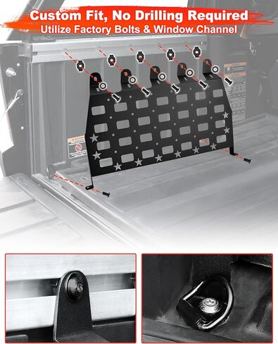 Bedside Cargo Molle Panels for XPEDITION ADV 2024+, Aluminum Rear Cargo Storage Panel Tool Organizer with Powdercoat Finish for Polaris XPEDITION ADV 5 2024-2026 Accessories, 2PCS in Saudi Arabia