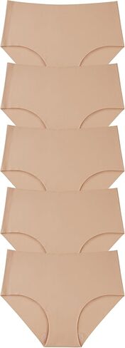 Stelle 5 Pack Womens Seamless Hipster No Show Breathable Underwear Stretch Panties in Saudi Arabia