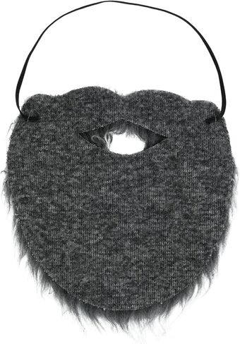 Fake Grey Mustache Adult Realistic Synthetic Hair Beard for Wizard Costume, Adults Novelty Halloween (Gray) in Kuwait