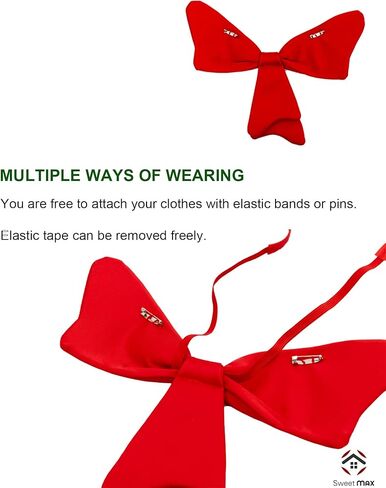 قبعة حمراء مخططة، ربطة عنق حمراء، قفازات بيضاء، طقم إكسسوارات أزياء فروي أبيض، 5 قطع in Kuwait