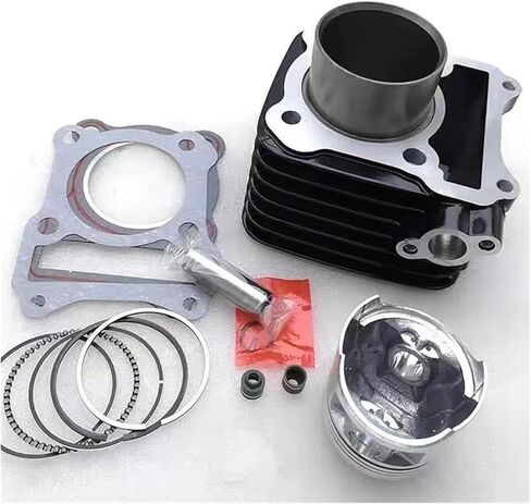 57mm Motorcycle Cylinder Kit Fit for GN 125 GN125 125cc DR125 GS125 GZ125 TU125 125cc Engine 157FMI Convex Piston(Silver) in Saudi Arabia