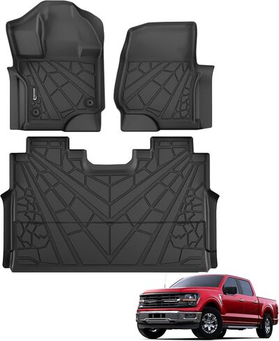 Floor Mats for Ford Explorer 2020-2025 2026 6-Seat (2nd Row Captain Seats), Custom Fit TPE All Weather Floor Liners, 1st & 2nd Row & Cargo Mat with Backrest Mat Explorer Accessories in Saudi Arabia