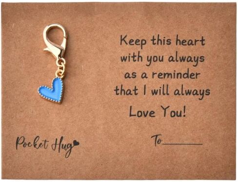 جيب عناق بطاقة القلب المفاتيح للنساء الرجال ابنة الابن أنا أحبك هدية للأم والأب والزوجة والزوج in Kuwait