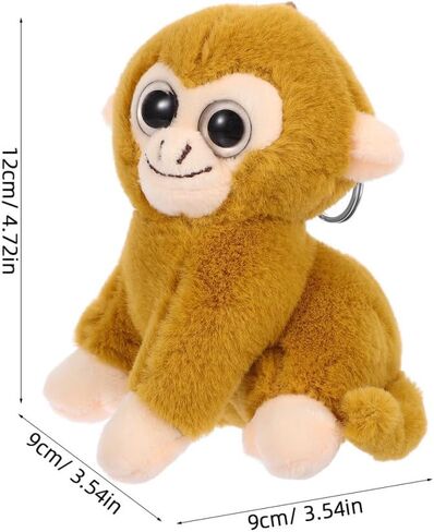 SUPVOX Plush Monkey Keychain Pendant: Cute Stuffed Animal Hanging Decor for Bags Purses Backpacks Lightweight Monkey Ornament Charm in Saudi Arabia