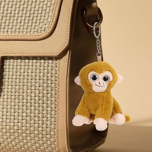 SUPVOX Plush Monkey Keychain Pendant: Cute Stuffed Animal Hanging Decor for Bags Purses Backpacks Lightweight Monkey Ornament Charm in Saudi Arabia