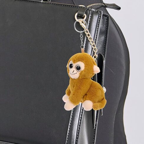 SUPVOX Plush Monkey Keychain Pendant: Cute Stuffed Animal Hanging Decor for Bags Purses Backpacks Lightweight Monkey Ornament Charm in Saudi Arabia