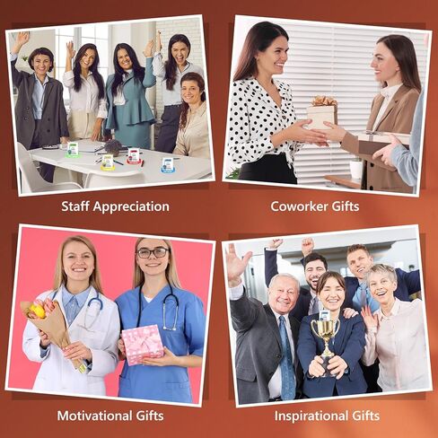 Gejoy 12 مجموعة من الهدايا الإيجابية التي تتضمن 12 سلسلة مفاتيح من التماثيل الصغيرة You Rock و12 سوارًا من السيليكون و12 بطاقة إيجابية و12 كيسًا من الهدايا المنمنمة التشجيعية الملهمة لفريق الموظفين في زملاء العمل in Kuwait