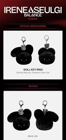 Red Velvet Irene & Seulgi 2025 Concert TOUR BALANCE حلقة مفاتيح MD قطيفة رسمية مع تتبع مختومة in Kuwait