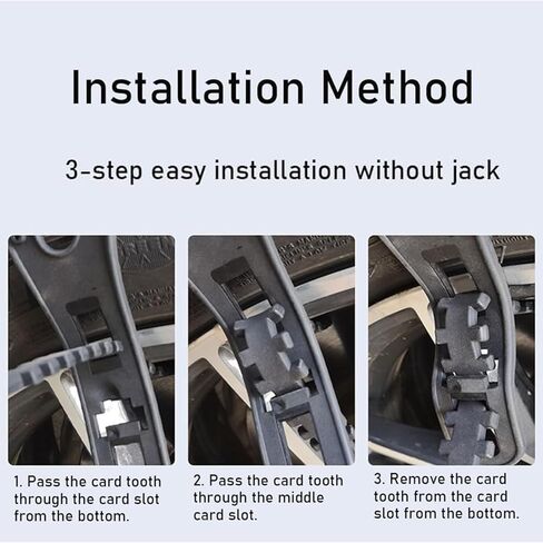 Tire Snow Chains for Lincoln Aviator 2020–2025 Heavy-Duty Anti-Skid Enhanced Wear-Resistant Emergency Performance Reusable Tyre Parts Accessories,8PCS-Black in Saudi Arabia