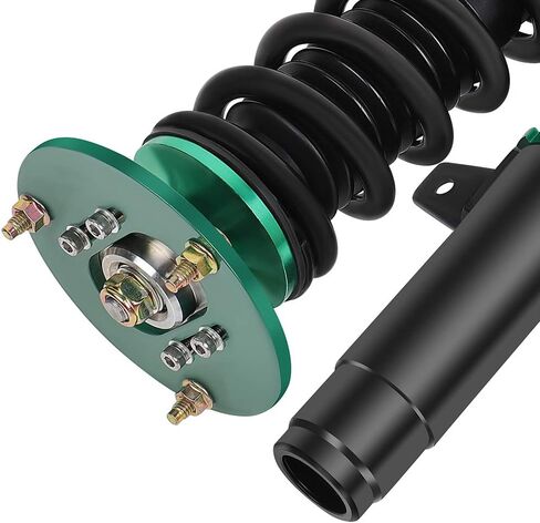 طقم تعليق Coilovers مناسب لسيارات BMW لـ 320i 2001-2005، لـ 323i 1998-2000، لـ 325Ci 2001-2005، لـ 325i 2001-2005، دعامات كويلوفيرز، طقم خفض الارتفاع قابل للتعديل، أخضر in Kuwait