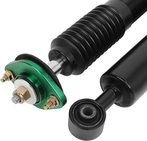 طقم تعليق Coilovers مناسب لسيارات BMW لـ 320i 2001-2005، لـ 323i 1998-2000، لـ 325Ci 2001-2005، لـ 325i 2001-2005، دعامات كويلوفيرز، طقم خفض الارتفاع قابل للتعديل، أخضر in Kuwait