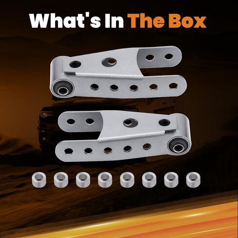 مجموعة الأغلال السفلية القابلة للتعديل من maXpeedingrods 2"-3" لـ 1993-1995 F-150، 2001-2003 F-150، لـ 1994-2001 Ram 1500، لـ 1992 Chevy S10 مجموعة أغلال التعليق الخلفية in Kuwait