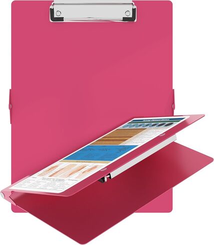 Nursing Clipboard with Nursing and Medical Edition Cheat Sheets Nursing School Essentials - Aluminum Foldable Nurse Clip Boards Essential Accessory for Efficient Patient Care (Pink) in Kuwait