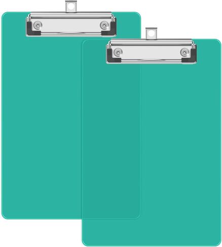 A5 Small Clipboard, 6 x 9 Plastic Mini Light Orange Colored Clip Boards with Low Profile Clip, Half-Letter Size for Classroom, Teacher, Students, School & Office Supplies in Saudi Arabia