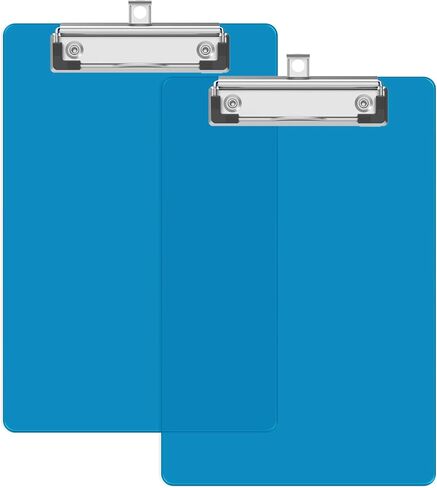 A5 Small Clipboard, 6 x 9 Plastic Mini Light Orange Colored Clip Boards with Low Profile Clip, Half-Letter Size for Classroom, Teacher, Students, School & Office Supplies in Saudi Arabia