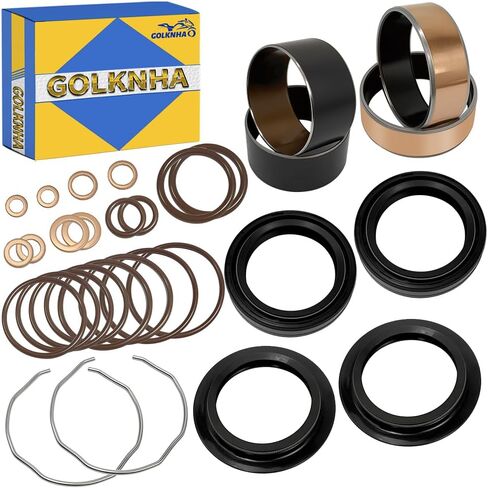 Fork Bushing Dust Oil Seal Rebuild Kit for Suzuki SV650 GSXR600, for Gl1500 CBR500R CBR600RR Shadow 1100, for Kawasaki Ninja ZX6R 1000SX Goldwing 88-00 Gold Wing in Saudi Arabia