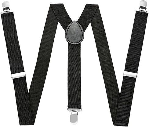 IZUS الرجال النساء على شكل حرف Y الحمالات والشارب Mime Acc شريط مرن قابل للتعديل مع مشبك سبيكة لحفل زفاف الهالوين in Kuwait
