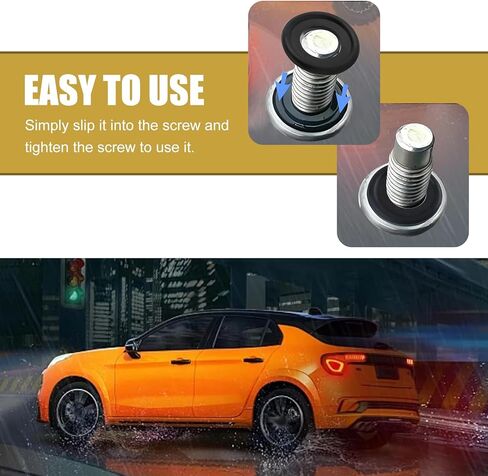 10 PCS Oil Drain Plug Gasket, M14 Leak Proof Tight Fit Sealing Ring, High Temperature Resistant Rubber O-ring Standard Replacement F5TZ-6734-BA, Compatible with Ford Lincoln (Black) in Saudi Arabia