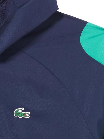 سترة التنس الرجالية الملونة من Lacoste، باللون الأزرق الداكن/الأزرق الداكن/الأخضر، مقاس XX-Large in Saudi Arabia