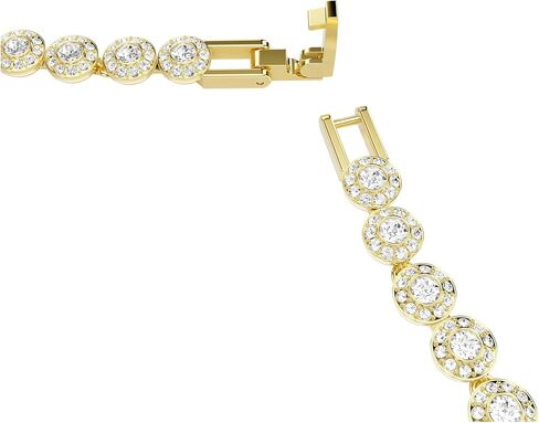 عقد Swarovski Una Angelic، قطع دائري، صغير، أبيض، مطلي باللون الذهبي in Saudi Arabia