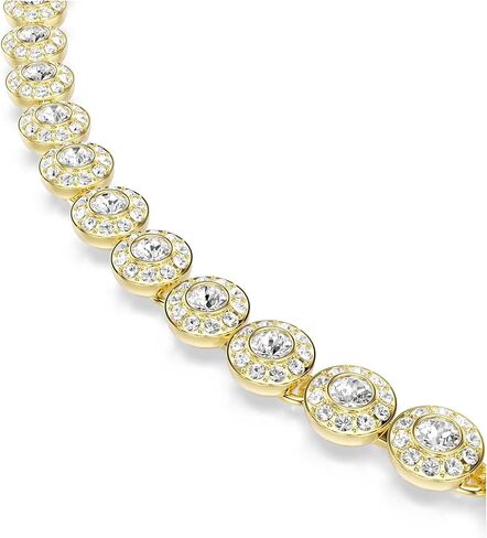 عقد Swarovski Una Angelic، قطع دائري، صغير، أبيض، مطلي باللون الذهبي in Saudi Arabia