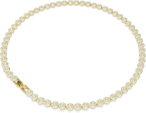 عقد Swarovski Una Angelic، قطع دائري، صغير، أبيض، مطلي باللون الذهبي in Saudi Arabia