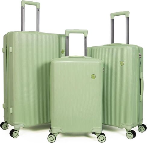 مجموعات الأمتعة 3 قطع (20/24/28 بوصة) - حقيبة حمل بعجلات - PC + ABS - حقيبة سفر بعجلات دوارة صلبة، سوداء، مجموعة 10 قطع، مجموعات أمتعة صلبة بعجلات دوارة (أزرق) in Kuwait