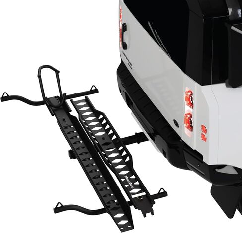 MotoTote Max - Premium Motorcycle Hitch Carrier (600 lbs. Capacity) with Zero Wobble Hitch Mount & Ramp, Fits Standard Size Tires in Saudi Arabia