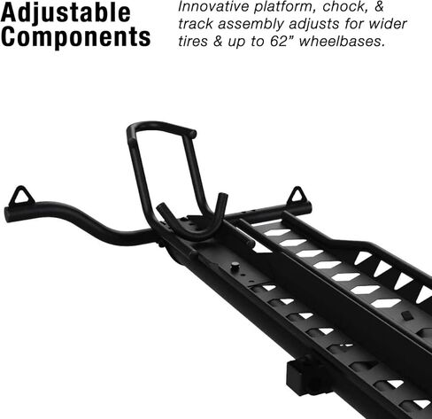 MotoTote Max - Premium Motorcycle Hitch Carrier (600 lbs. Capacity) with Zero Wobble Hitch Mount & Ramp, Fits Standard Size Tires in Saudi Arabia