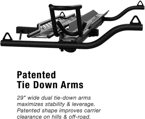 MotoTote Max - Premium Motorcycle Hitch Carrier (600 lbs. Capacity) with Zero Wobble Hitch Mount & Ramp, Fits Standard Size Tires in Saudi Arabia