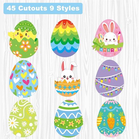 45 Pcs St. Patricks Day Shamrock Clover Cut-Outs Bulletin Board Decorations Classroom Decor Includes Glue Points 6" Large Size (St Patrick) in Kuwait