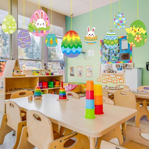 45 Pcs St. Patricks Day Shamrock Clover Cut-Outs Bulletin Board Decorations Classroom Decor Includes Glue Points 6" Large Size (St Patrick) in Kuwait